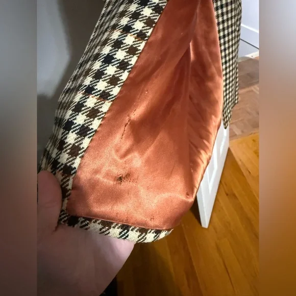 Vintage 1980’s Burberry Plaid Double-Breasted Trench Coat - wear shown in pics - Picture 7 of 15